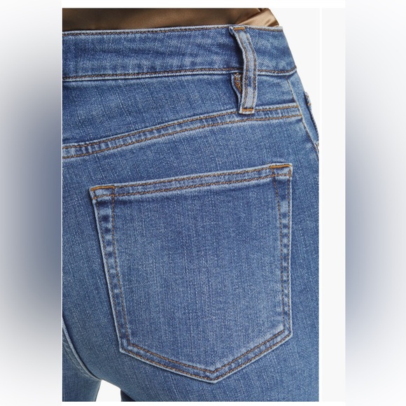 Frame Le Crop Mini Boot Kick Flare Denim Bootcut Blue Jeans 30 - Picture 3 of 7